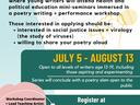 Poetry In a Pandemic flyer image