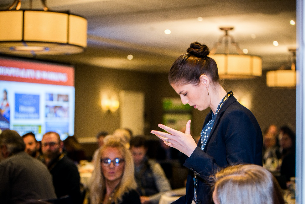 Woman speaking