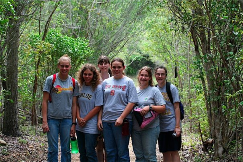 People in rainforest