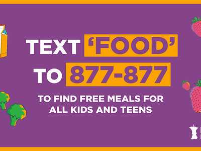 Text FOOD to 877-877 flyer