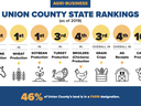 Union County Rankings Chart