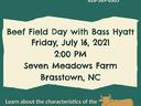 beef cattle field day