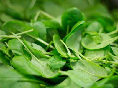 Pile of Spinach Leaves