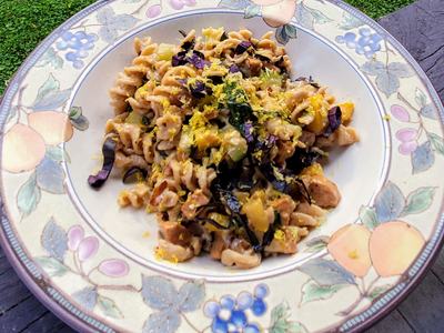 summer-squash-pasta-goat-cheese