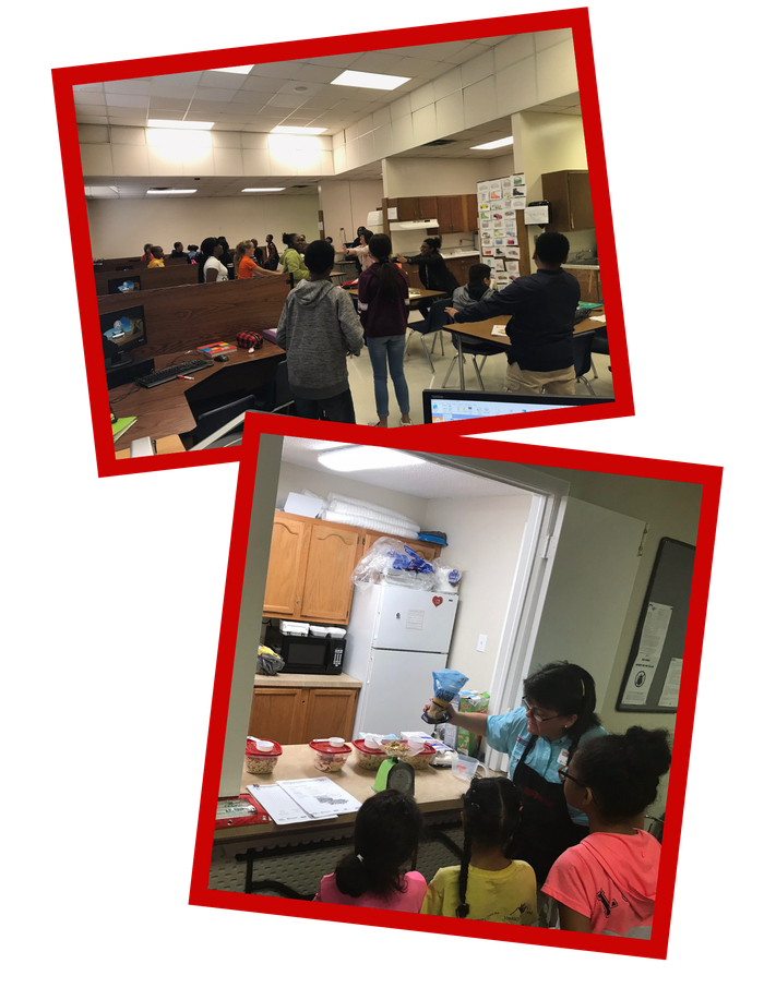 People in classrooms