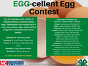 Save the dates! EGG-cellent Egg Contest — Sep 10 registration, Nov 4 submission, Nov 16 winners