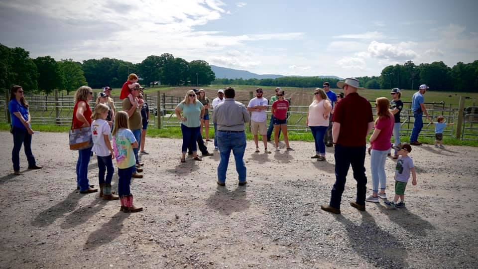 People gathered new fence