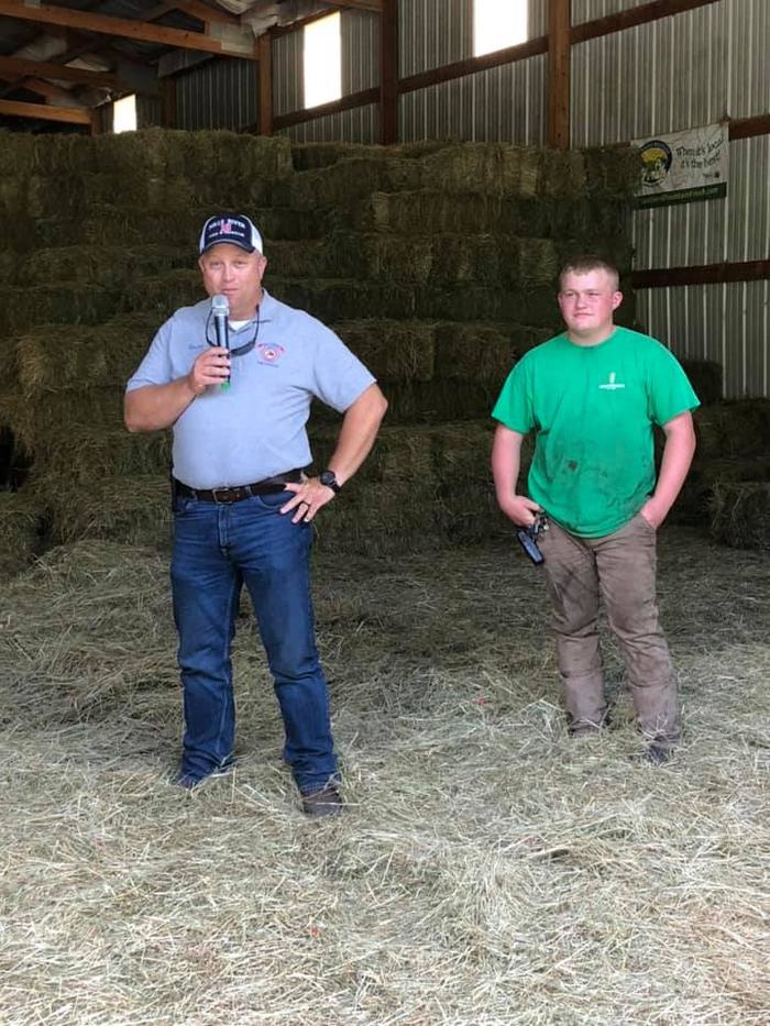 Two men looking at camera