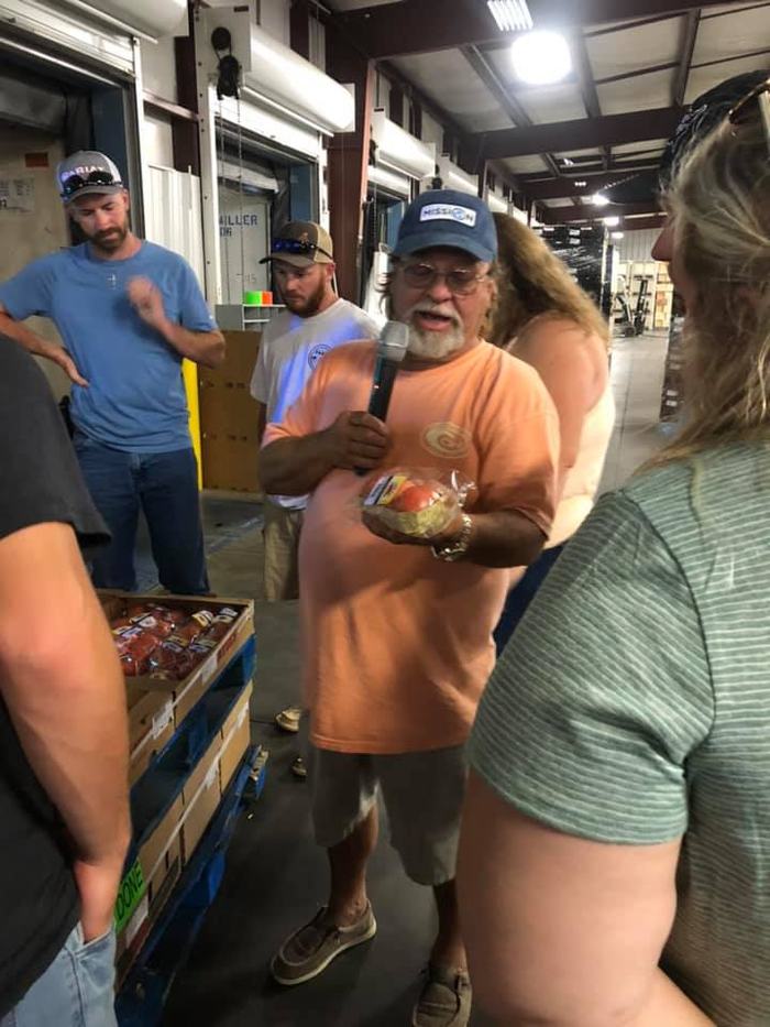 Man holding a microphone