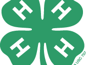 Green four-leaf 4-H clover logo with a white "H" on each leaf