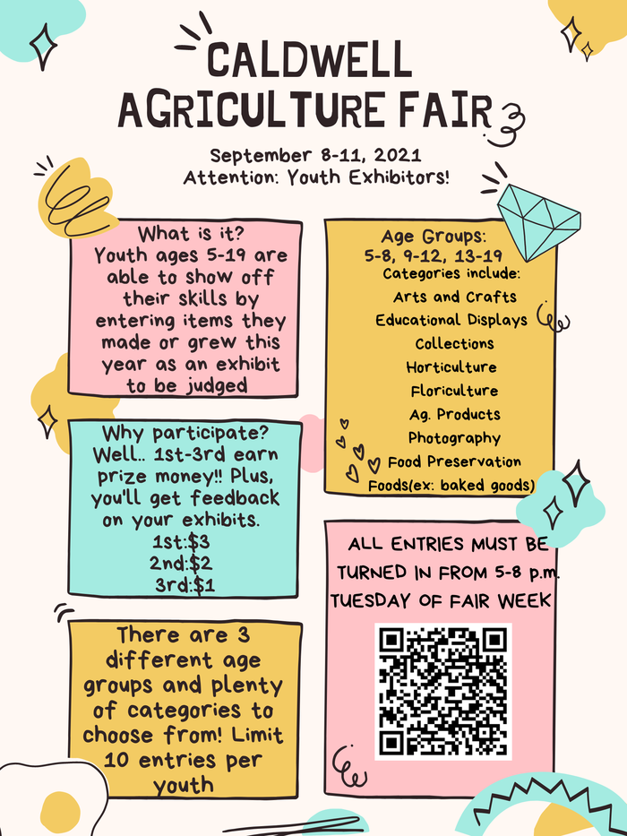 Caldwell Agriculture Fair is September 8-11.