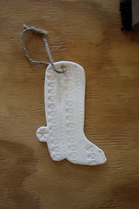 Cowboy boot ornament