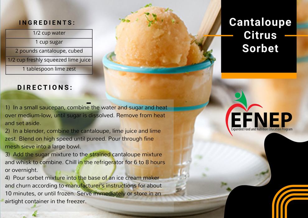 Cantaloupe Citrus Sorbet
