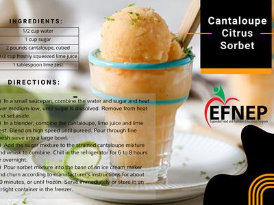 Cantaloupe Citrus Sorbet