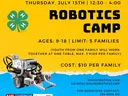 Information about Robotics Camp (included in the text below)