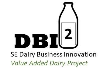 DBI2 logo with milk bottle and text: SE Dairy Business Innovation; Value Added Dairy Project
