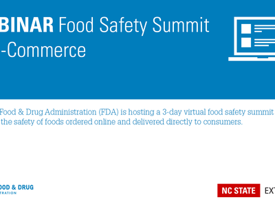 FDA Food Safety Summit on E-Commerce Banner