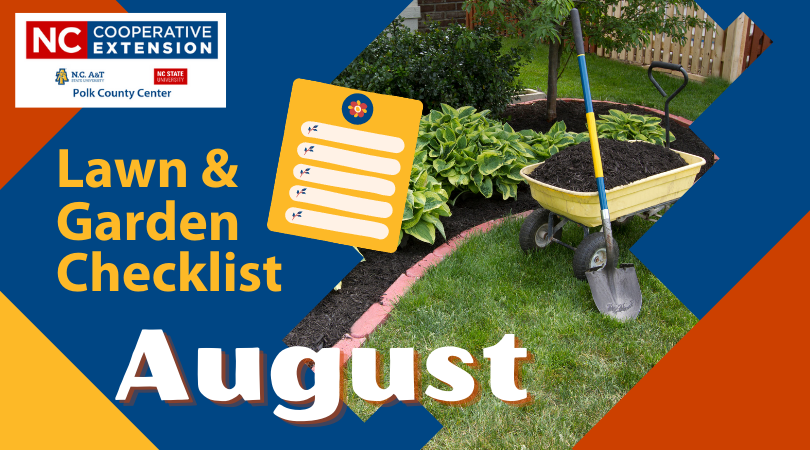 Lawn and Garden Checklist for August