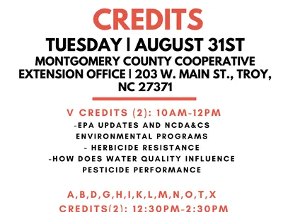 Pesticide Recertification Credits flyer 