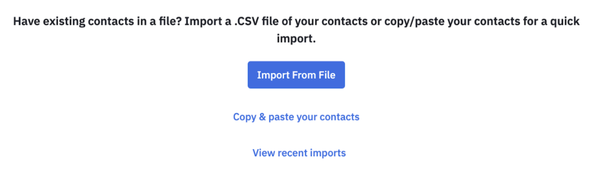 ActiveCampaign Import options