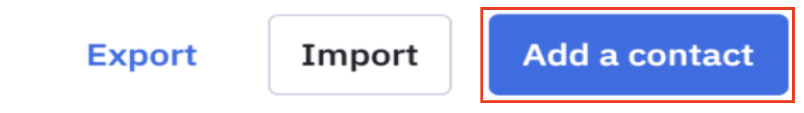 Add a contact button