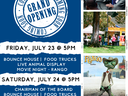 Flyer with Events for Grand Opening