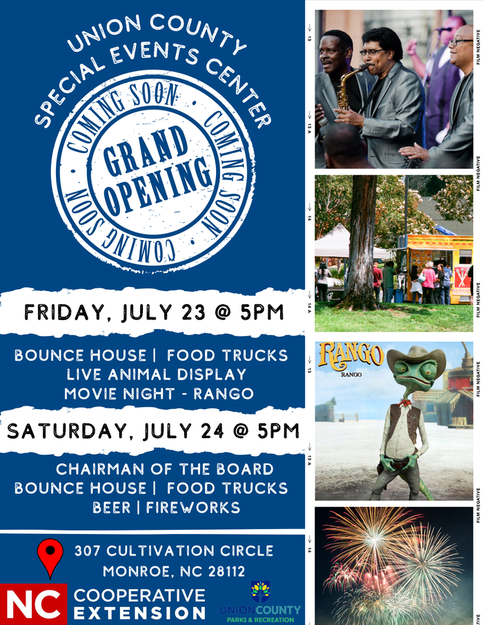 Flyer with Events for Grand Opening