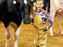 Boy with cow