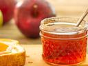 Apple jelly in a jar