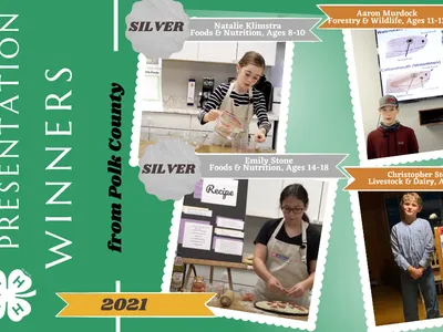 4-H State Presentation Winners - Polk County - 2021
