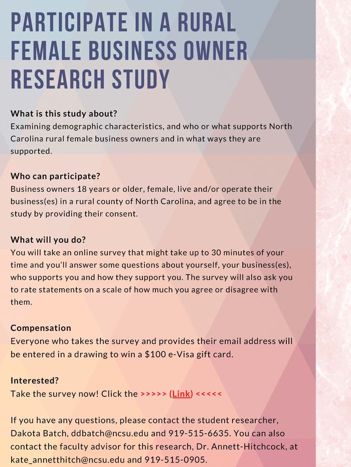 Research study flyer