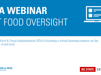 FDA Webinar on Pet Food Banner Image