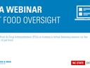 FDA Webinar on Pet Food Banner Image