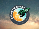 Galactic Quest logo: rocket launching with "4‑H STEM Challenge" text