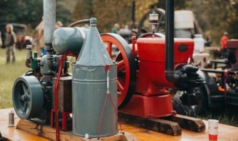 Old tractor engine