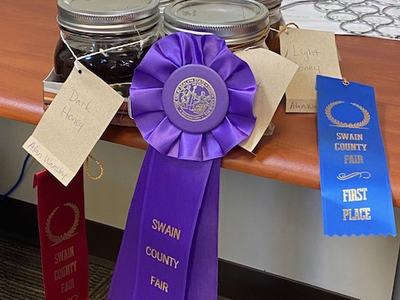 Ribbons won at local fair