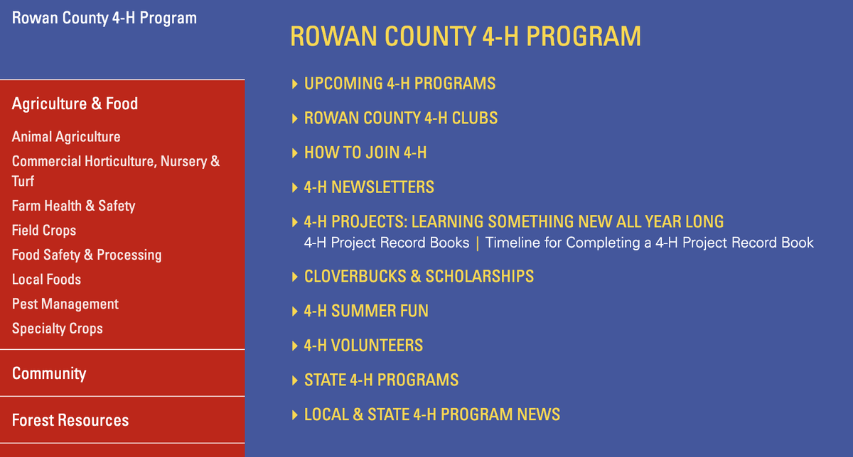 Rowan County 4-H Program