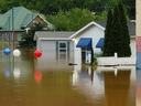 Flooded house