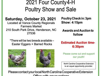 Four County 4-H Poultry Show and Sale