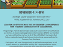 details about the farm to school teacher training