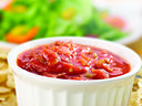 Fresh Salsa Surrounded by Tortilla Chips