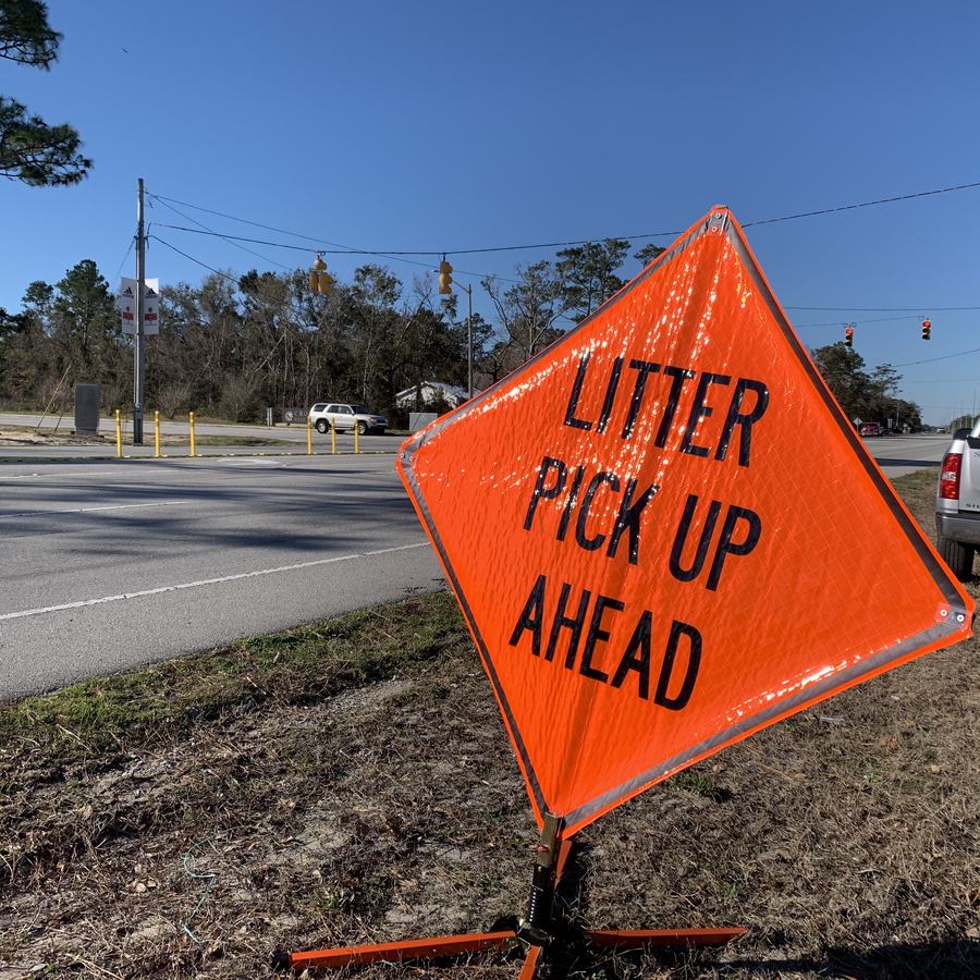 Litter Pickup Sign