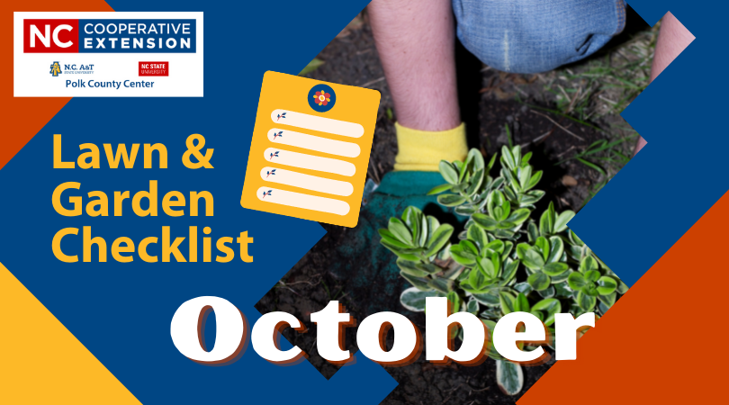 Lawn and Garden Checklist for October