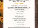 Madison Livestock Field Day — Oct 23, 9:00–1:30, Free, Madison Fairgrounds, 330 Carolina Ln, Marshall NC