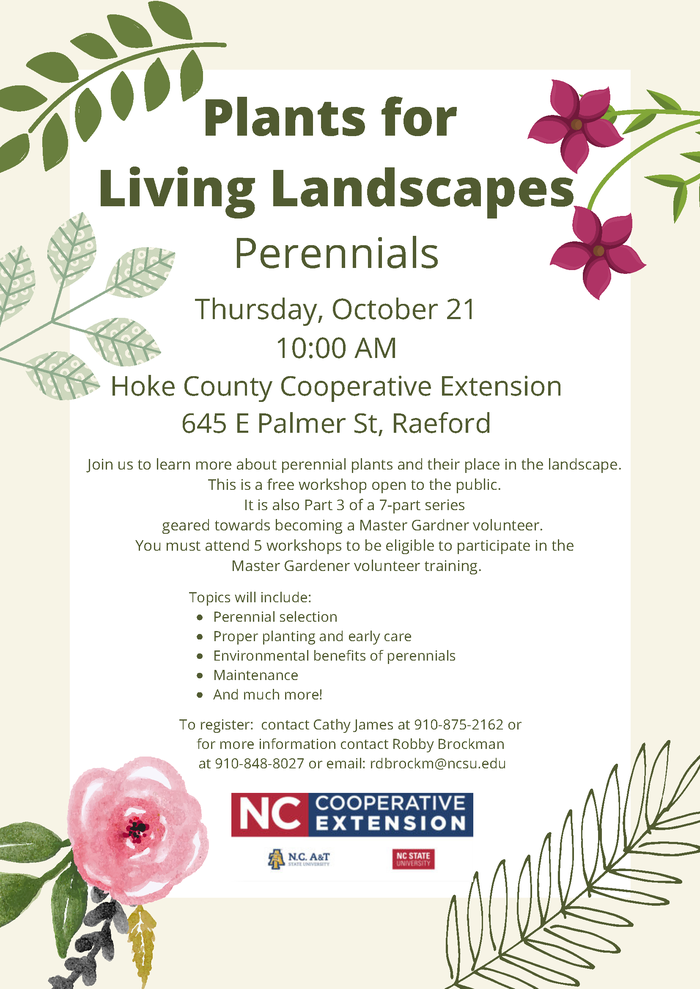 Plants for Living Landscapes flyer