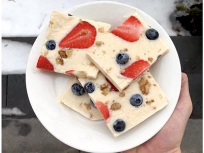 Yoghurt and Fruit Frozen Bars