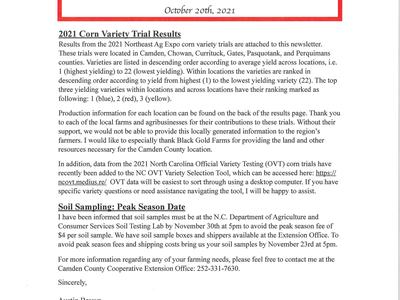 Camden Crop News flyer