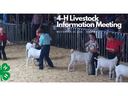 4-H Livestock Informational Meeting