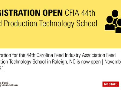 CFIA Registration open for feed tech school banner