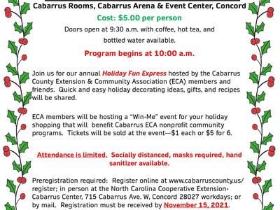 Holiday Fun Express flyer